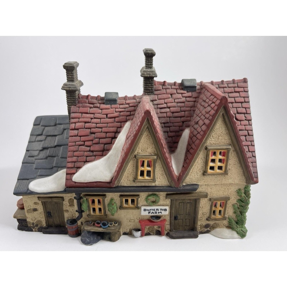 Dept 56 "Butter Tub Farmhouse" Heritage Village Collection #58338 Retired 1996